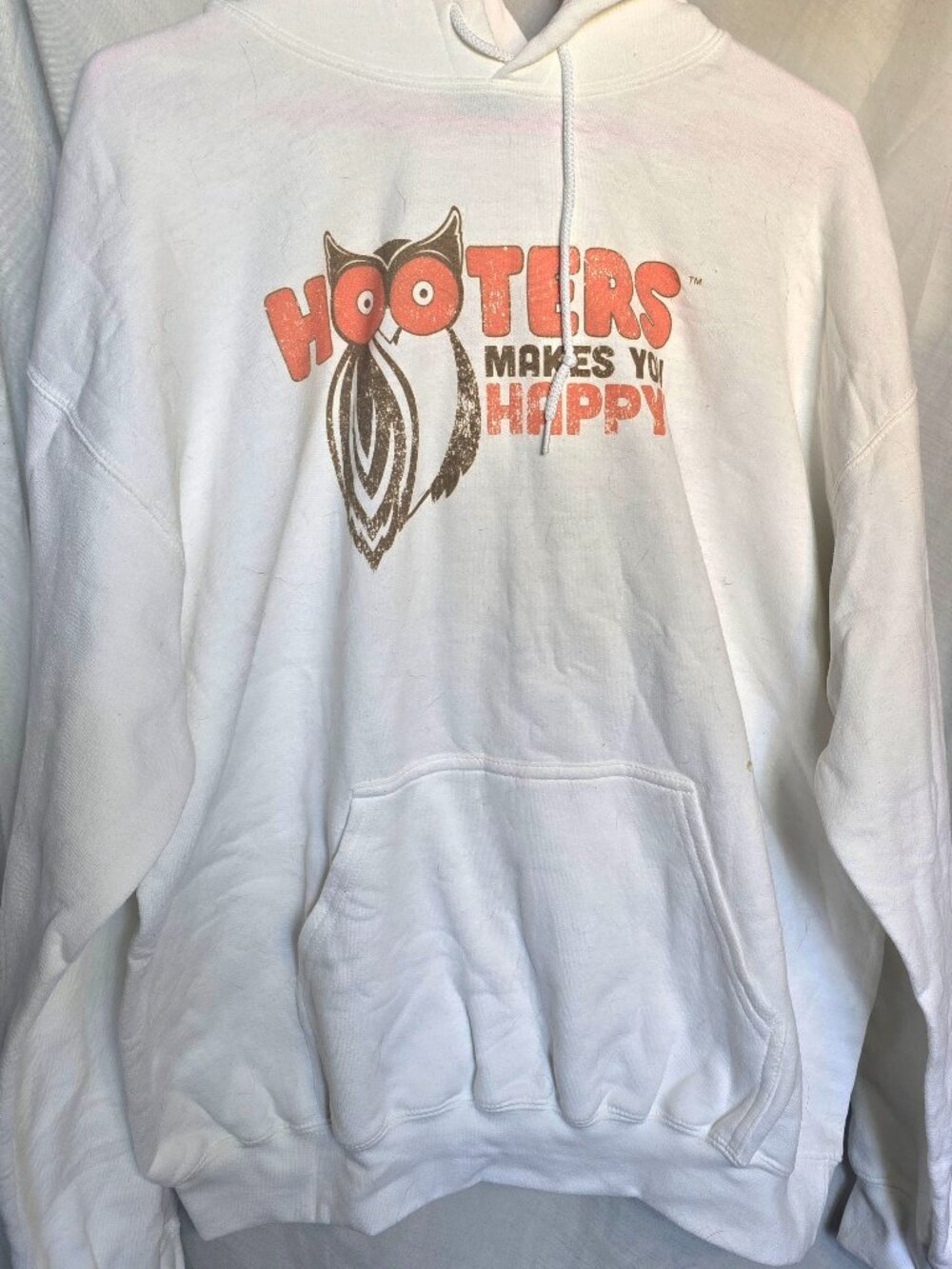 Vintage Sweatshirt Hooters Sz L, Hoodie w/F.pocket, long sleeves